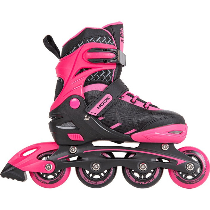 Ролики TECH TEAM HOOK р.34-37 (M) розовый 1/6 NN007457